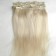 14” 7pcs #60 Ash Blonde Straight Clip in Remy Human Hair Extension